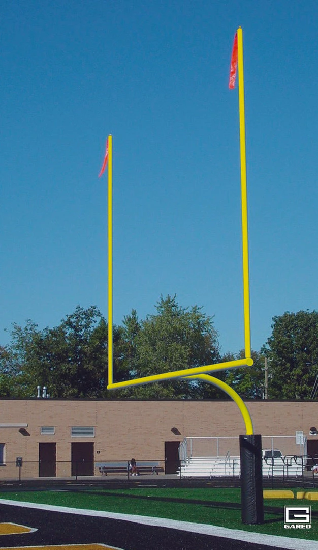 Gared High School 4-1/2" O.D. White Football Goalpost, Surface Mount (OLD PART # FGP401PW) 3 Gared High School 4-1/2" O.D. White Football Goalpost, Surface Mount (OLD PART # FGP401PW)