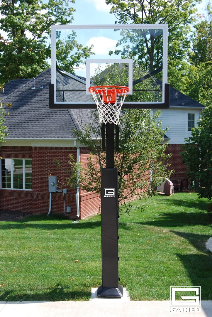 Gared Collegiate Jam Adjustable Basketball Hoop With Glass Board 3 Gared Collegiate Jam Adjustable Basketball Hoop With Glass Board