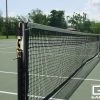 Gared Grand Slam 3" Round Competition Tennis Posts, Black