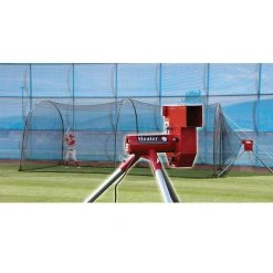Heater Sports Heater Baseball Pitching Machine W/ Xtender 24' Batting Cage HTRBB699NBF