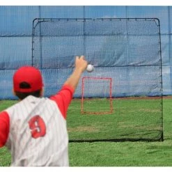 Heater Sports Heater Portable Soft Toss Machine & 7’ X 8’ Hitting W/ Pitching Multi-Sport Net ST99