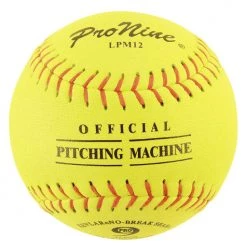 Sports Attack Accessories Softball 12″ Leather Yellow With Kevlar® Seams”