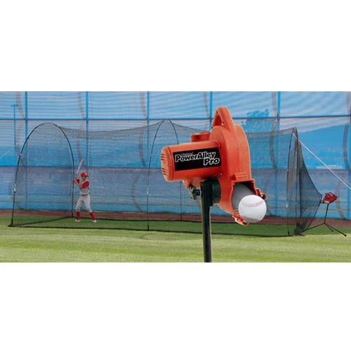 Heater Sports PowerAlley Pro Pitching Machine W/ 22' Batting Cage PAPRO349 3 Heater Sports PowerAlley Pro Pitching Machine W/ 22' Batting Cage PAPRO349