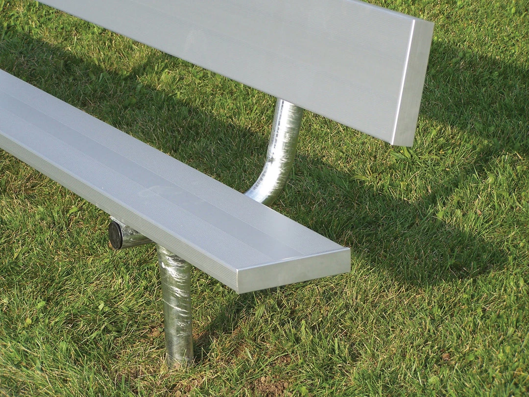 Trigon Sports 8' In-Ground Team Bench W/ Back 3 Trigon Sports 8' In-Ground Team Bench W/ Back