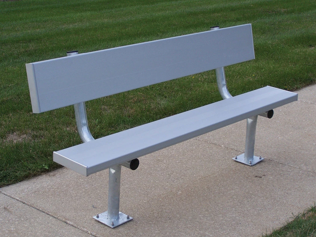 Trigon Sports 15' Surface Mount Team Bench W/ Back 3 Trigon Sports 15' Surface Mount Team Bench W/ Back