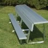 Trigon Sports 8'' Portable Team Bench W/ Back & Shelf