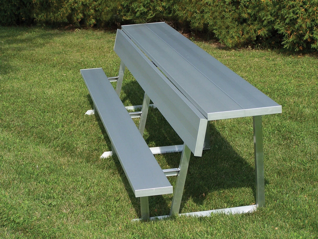 Trigon Sports 15' Portable Team Bench W/ Back & Shelf 3 Trigon Sports 15' Portable Team Bench W/ Back & Shelf