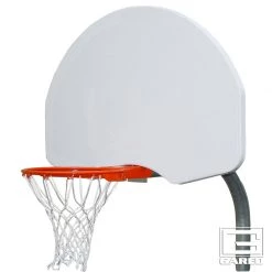 Gared Economy 3-1/2" O.D. Unbraced Rear-Mount Gooseneck Basketball Package