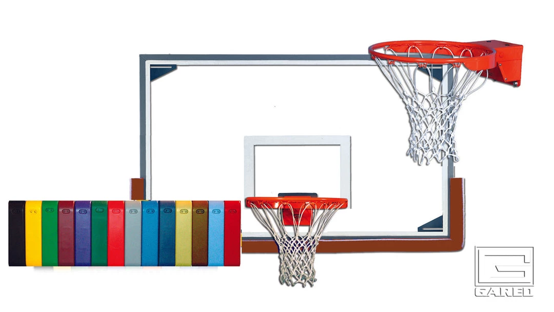 Gared Basketball Scholastic Gymnasium Backboard Package 3 Gared Basketball Scholastic Gymnasium Backboard Package