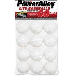 Heater Sports PowerAlley 60 MPH White Lite Pitching Machine Baseballs