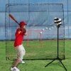 Heater Sports Heater Portable Soft Toss Machine & 7’ X 8’ Hitting W/ Pitching Multi-Sport Net ST99