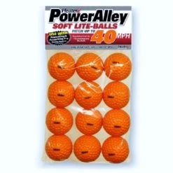 Heater Sports PowerAlley 40 MPH Orange Soft Lite Pitching Machine Baseballs