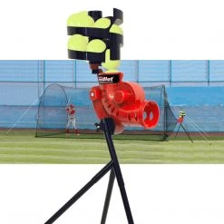 Heater Sports Sandlot Poly Pitching Machine W/ 18' Batting Cage TSBH199PRO