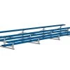 Jaypro Sports Bleacher - 21' (3 Row - Single Foot Plank) - Standard, Outdoor - Powder Coated