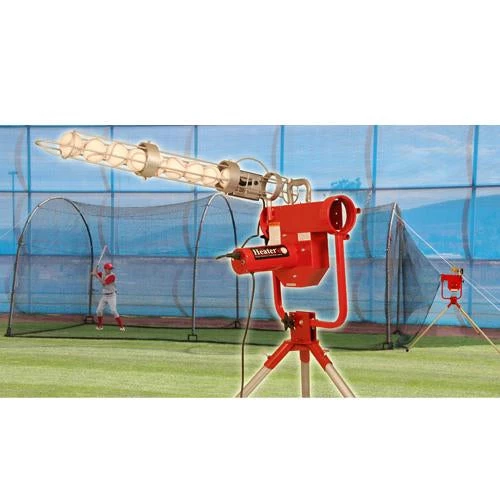 Heater Sports Pro Curveball Baseball Pitching Machine W/ Xtender 24' Batting Cage HTRPRO799 3 Heater Sports Pro Curveball Baseball Pitching Machine W/ Xtender 24' Batting Cage HTRPRO799