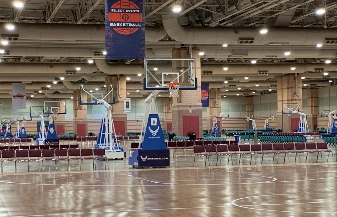 Gared Hoopmaster Portable Basketball Backstop, 5' Boom 5 Gared Hoopmaster Portable Basketball Backstop, 5' Boom