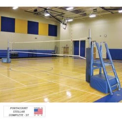 First Team PortaCourt Stellar Portable Recreational Volleyball System Portable Volleyball Systems