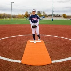 Portolite Softball Mats Long Spiked Softball Pitching Mat