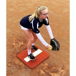 Portolite Short Spiked Softball Pitching Mat Softball Mats