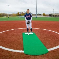 Portolite Softball Mats Long Spiked Softball Pitching Mat