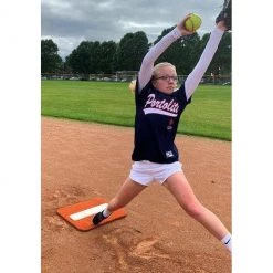 Portolite Short Spiked Softball Pitching Mat Softball Mats