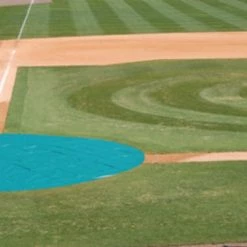 Trigon Sports Heavy Duty Spot Rain Cover Green Vinyl - 12' Circular Baseball
